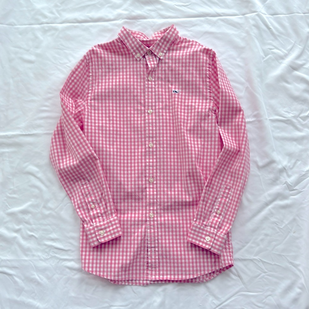 Vineyard Vines Boys Whale Shirt Size Medium (12-14)